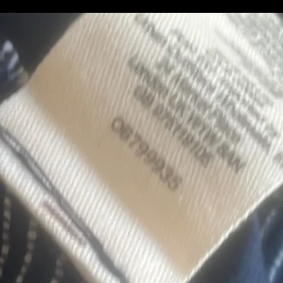 Free People Rumors Crop Navy Blue Strip Harem PaperBag Pants Women's Size 4 - Picture 9 of 9